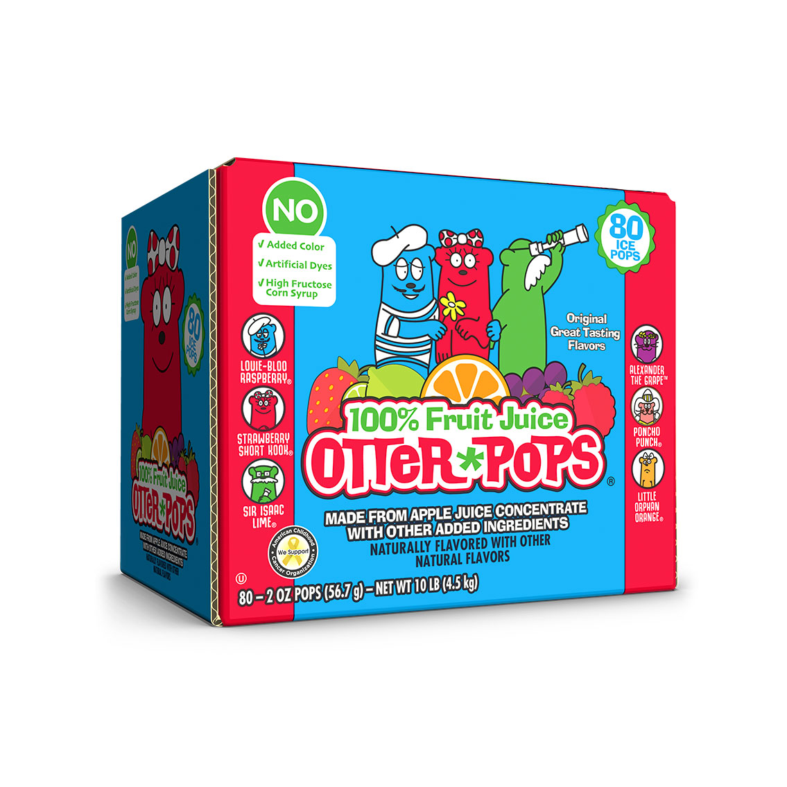 80 ct/2 oz – 100% Fruit Juice Colorless Ice Pops