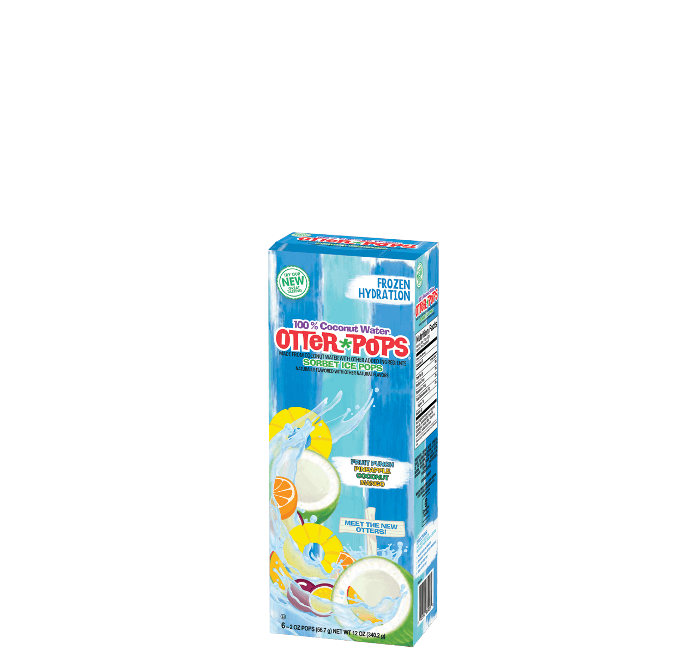 NEW! 6 ct/2 oz – 100% Coconut Water Ice Pops