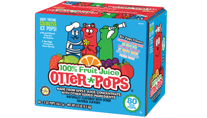 80 ct/2 oz – 100% Fruit Juice Colorless Ice Pops