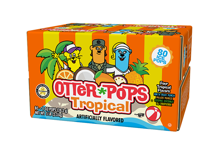 Ice Pops in Tropical Flavors - 80 ct/ 1 oz. | Otter Pops